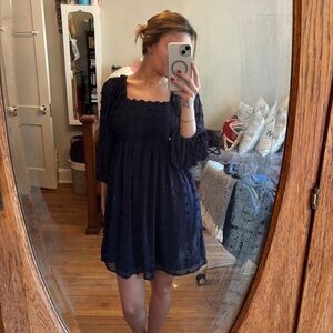 Altard State Dress Navy Blue Long Sleeve Size S